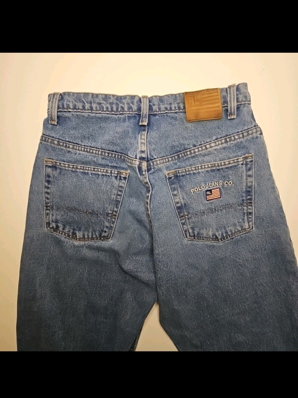 Vintage 90s Polo Jeans Co Ralph Lauren Jeans American Fit Mens 29 X 33 Flag - Picture 13 of 16